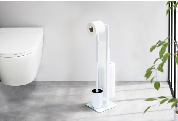 WENKO 21565100 - WC štětka RIVALTA 18x70 cm bílá/černá