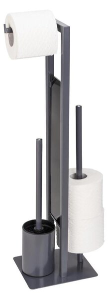 WENKO 25552100 - WC štětka RIVALTA 18x70 cm šedá/černá