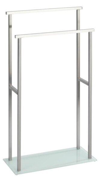 WENKO 23438100 - Stojan na ručníky DEBAR 20x83 cm nerez/satin/bílá