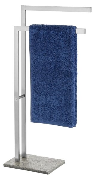 WENKO 20603100 - Stojan na ručníky GRANIT 43,5x86,5 cm nerez/satin/šedá
