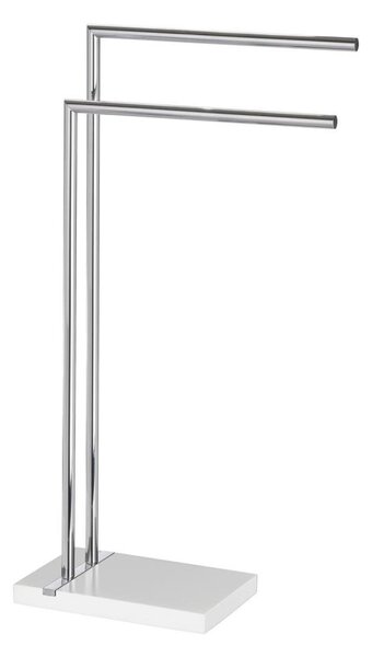 WENKO 20487100 - Stojan na ručníky NOBLE 45,5x82 cm lesk. chrom/bílá