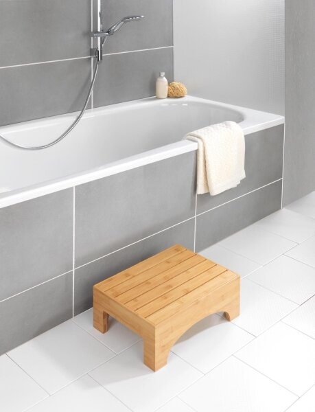 WENKO 24870100 - Stolička BAMBUSA 40x30 cm hnědá