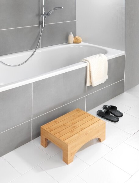 WENKO 24870100 - Stolička BAMBUSA 40x30 cm hnědá