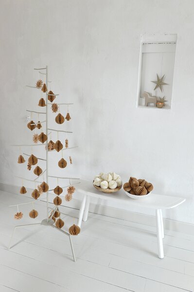 Noordliving Papírová ozdoba Simple Snowflake - Coffee NL140