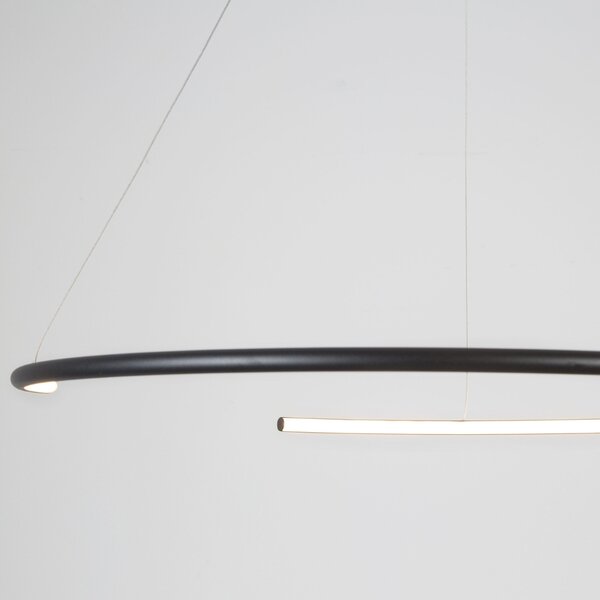 -25 % Dny MOMENTI– Černé závěsné LED světlo Nova Luce Breda 70 cm