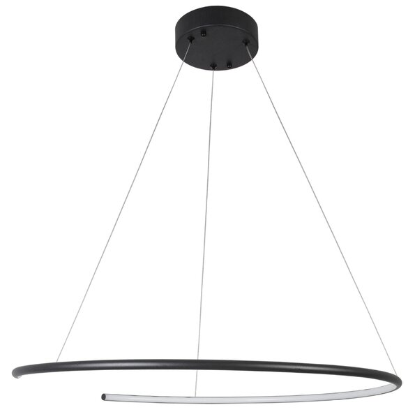 -25 % Dny MOMENTI– Černé závěsné LED světlo Nova Luce Breda 70 cm