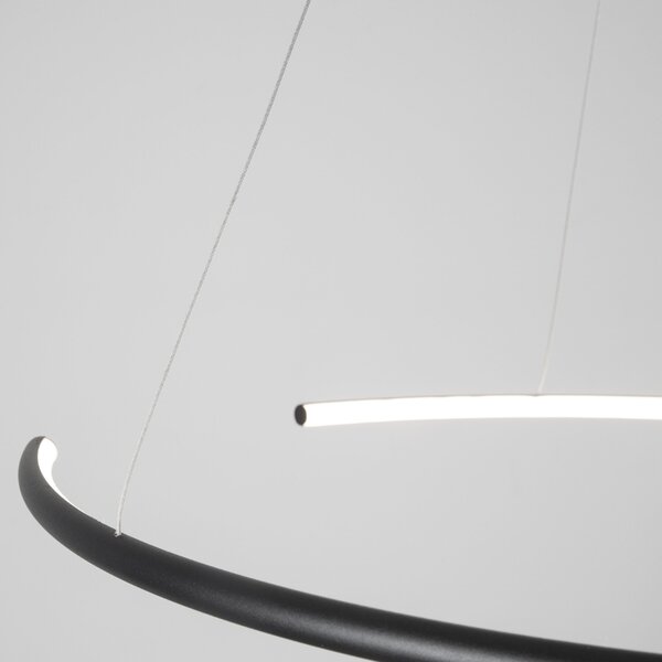 -25 % Dny MOMENTI– Černé závěsné LED světlo Nova Luce Breda 70 cm
