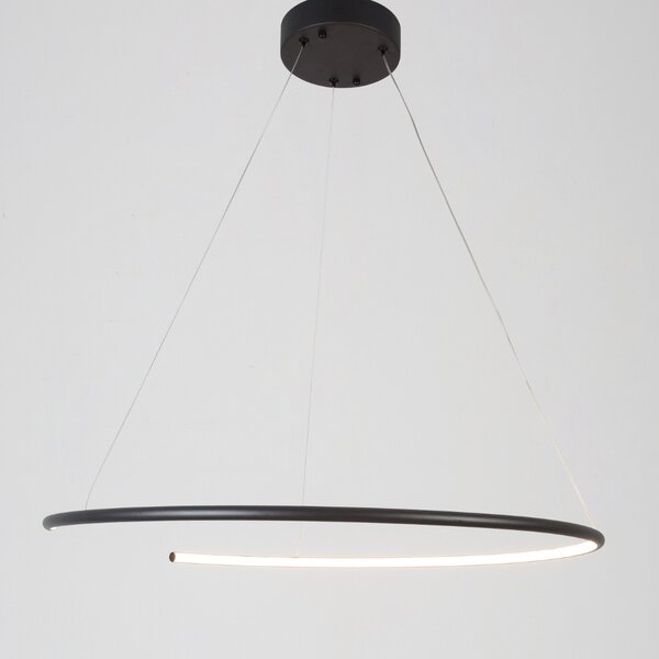 -25 % Dny MOMENTI– Černé závěsné LED světlo Nova Luce Breda 70 cm