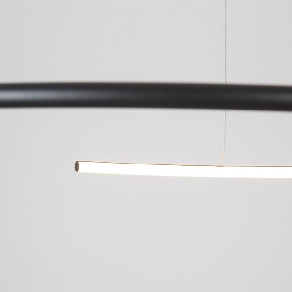 -25 % Dny MOMENTI– Černé závěsné LED světlo Nova Luce Breda 70 cm
