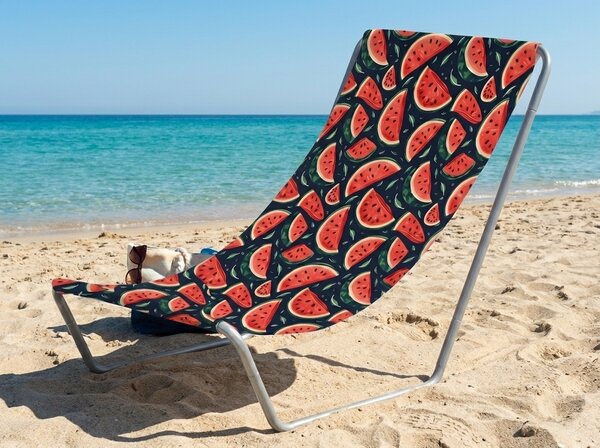 Skládací plážové lehátko SAND MELON, barevné