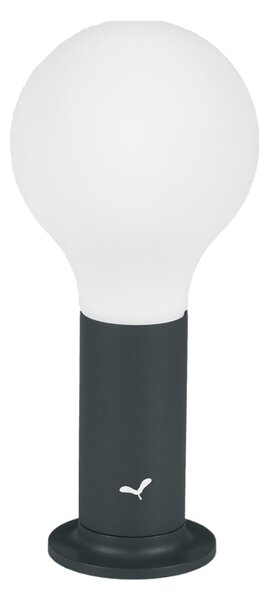 Antracitová nabíjecí stolní LED lampa Fermob Aplo 26,5 cm