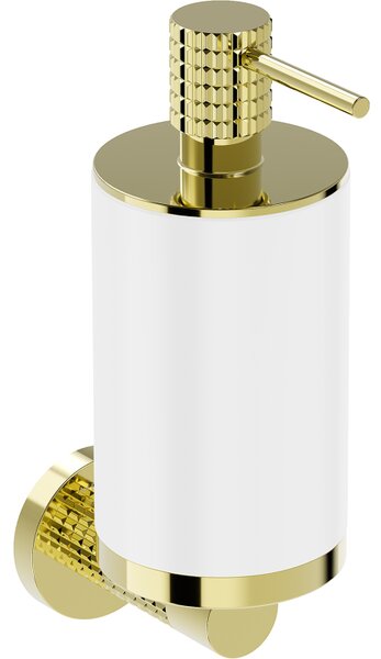 Mexen Triv, nástěnný dávkovač mýdla, bílá/zlatá, 250ml, 70A33058-50W