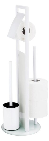 WENKO 24983800 - WC set RAVINA 20x70 cm nerez/bílá