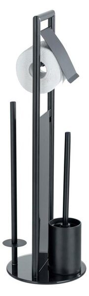 WENKO 24982800 - WC set RAVINA 20x70 cm nerez/černá