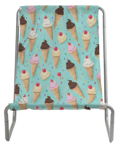 Skládací plážové lehátko SAND ICE CREAM, barevné