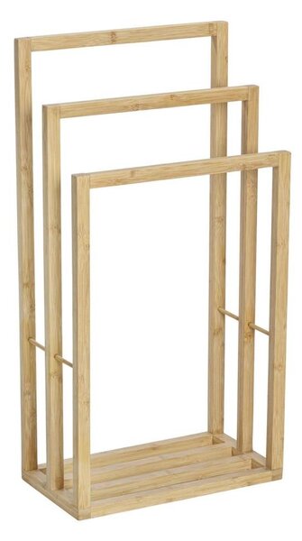 WENKO 25629100 - Stojan na ručníky BAMBUSA 42,5x82 cm hnědá
