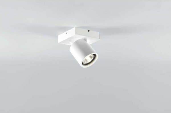 Stropní Lampa LIGHT-POINT, stmívatelné, Bílá, Obývací pokoj, Hliník