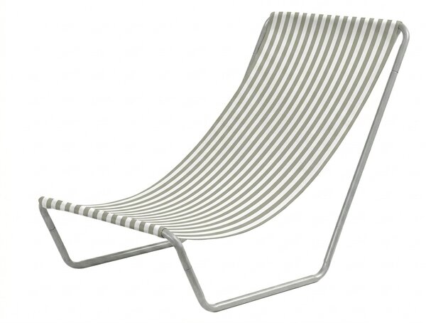 Skládací plážové lehátko SAND STRIPES, zelené