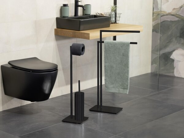 WENKO 71556800 - WC set RECCO 20x71,5 cm černá