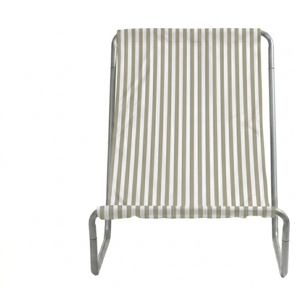Skládací plážové lehátko SAND STRIPES, zelené