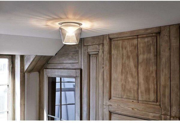 Stropní Lampa Serien Lighting, stmívatelné, Transparentní, Obývací pokoj, Sklo