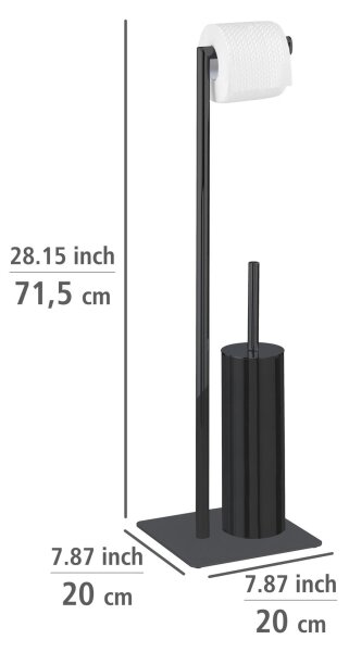 WENKO 71556800 - WC set RECCO 20x71,5 cm černá