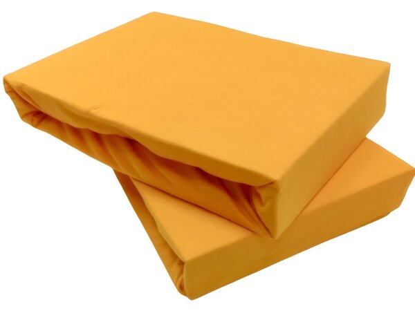 Prostěradlo jersey světle oranžová TiaHome - 60x120cm