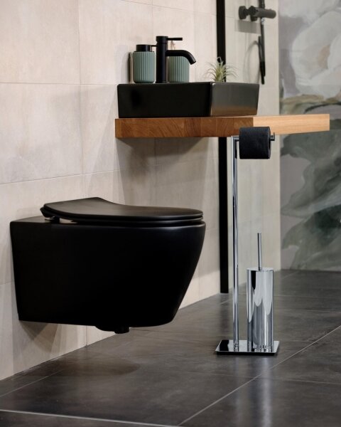WENKO 18562100 - WC štětka RECCO 20x71,5 cm lesk. chrom