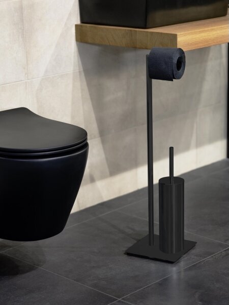 WENKO 71556800 - WC set RECCO 20x71,5 cm černá