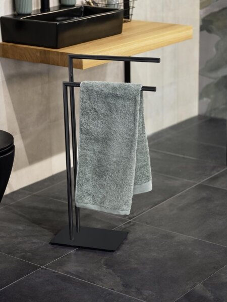 WENKO 71555800 - Stojan na ručníky RECCO 48x80,5 cm černá