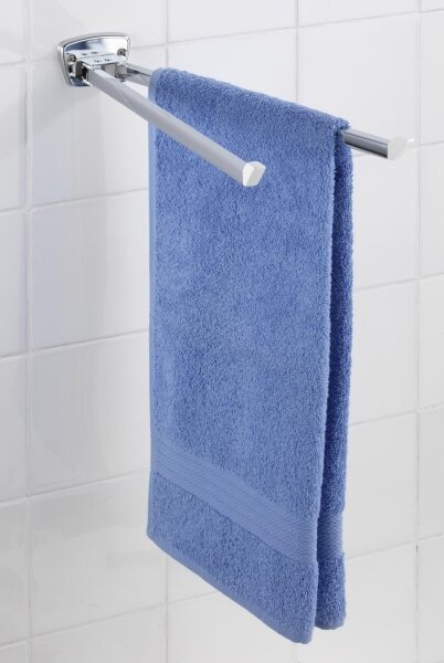 WENKO 17875100 - Držák ručníků BASIC 42x8 cm nerez/stříbrná