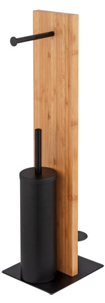 WENKO 25376100 - WC set LESINA 18x69 cm hnědá/černá