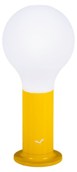 Žlutá nabíjecí stolní LED lampa Fermob Aplo 26,5 cm