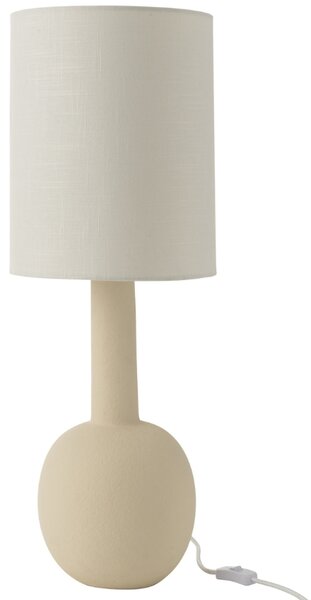 Béžová kameninová stolní lampa J-line Erbon
