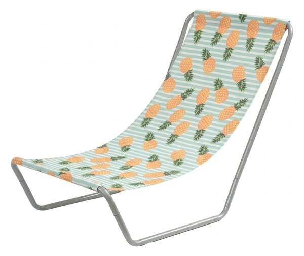 Skládací plážové lehátko SAND PINEAPPLE, barevné