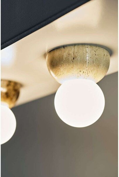 Nástěnná Svítidla Globen Lighting, Torrano, stmívatelné, Béžová, Obývací pokoj, Kámen, Design