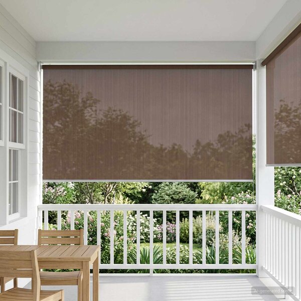 VidaXL Venkovní roletová žaluzie 90 % blokování UV [43451] Barva: Modrá, Velikost: 160 x 230 cm