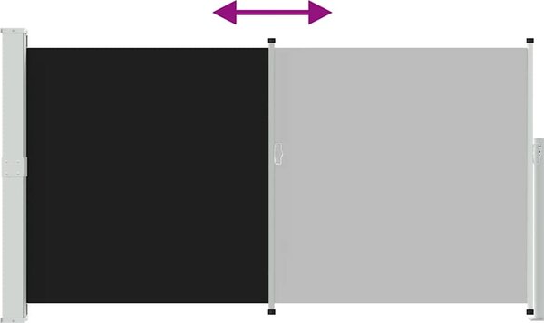 VidaXL Boční markýza na terasu [40809] Barva: krémová, Velikost: 160 x 300 cm