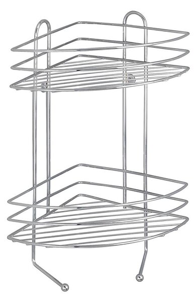 WENKO 15498100 - Rohový regál EXCLUSIVE 23x30,5 cm lesk. chrom