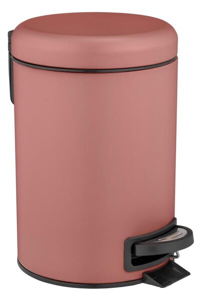 WENKO 25155100 - Koš na odpadky LEMAN 17x25 cm růžová/černá