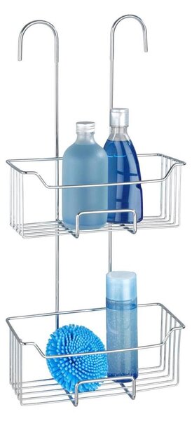 WENKO 24758100 - Sprchová police MILO 25x55 cm stříbrná/čirá