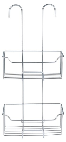 WENKO 24758100 - Sprchová police MILO 25x55 cm stříbrná/čirá