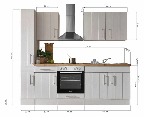 KUCHYŇSKÝ BLOK 240 cm Respekta - Online Only kuchyňské linky, Online Only