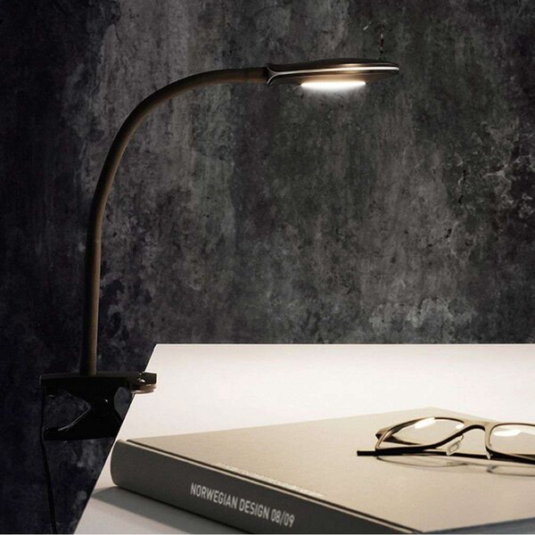 Stolní lampa Halo Design, Černá, Pracovna, Plast