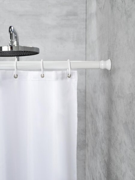 WENKO 19206100 - Sprchová tyč FLEX 110 cm bílá