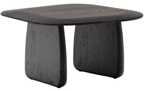 Kave Home Černý dubový odkládací stolek Pirita 71 x 70 cm