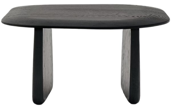 Kave Home Černý dubový odkládací stolek Pirita 71 x 70 cm