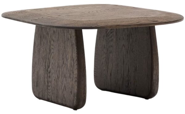 Kave Home Tmavý dubový odkládací stolek Pirita 71 x 70 cm