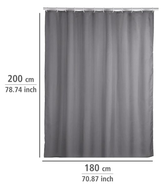 WENKO 20044100 - Sprchový závěs 180x200 cm šedá