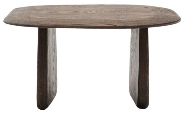 Kave Home Tmavý dubový odkládací stolek Pirita 71 x 70 cm